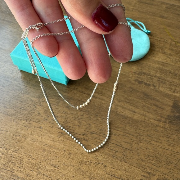 Tiffany & Co mixed bead pendant chain 28-30 in - Picture 4 of 5